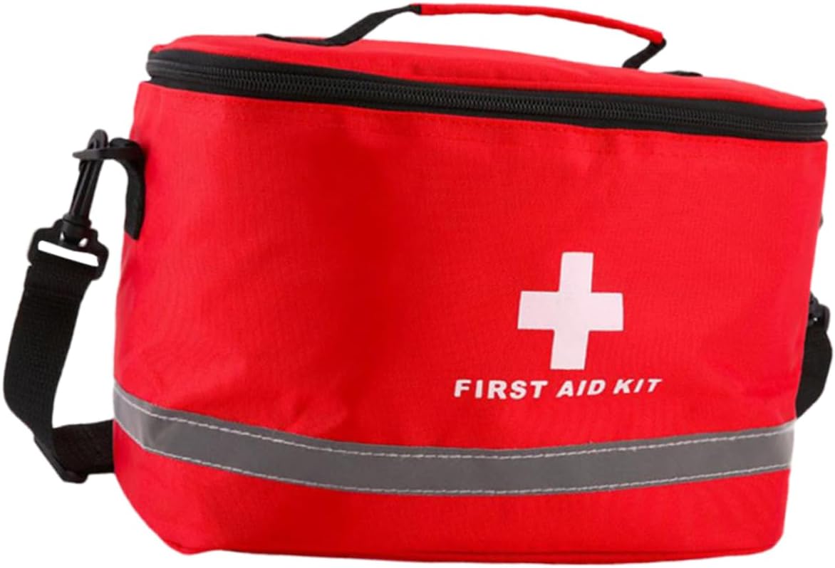 COLLBATH First Aid Kit Emergency Bag Shoulder Straps Cylinder Shape Outdoor Accessories Random Color