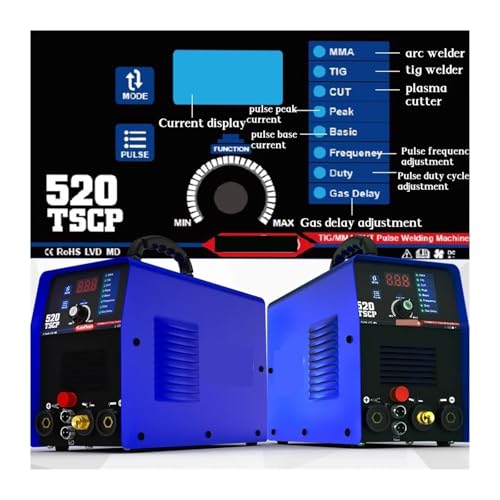 Onduleur CC MMA IGBT et découpeur plasma 520TSCP haute précision