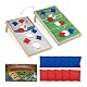 Cornhole Wurfspiel Set mit 10 Sandsäcken für drinnen und draußen