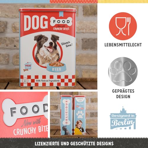 Nostalgic-Art Retro Vorratsdose XL, 4 l, Dog Food – Geschenk-Idee für Hunde-Besitzer, Aufbewahrungsbox für Trockenfutter, Vintage Design