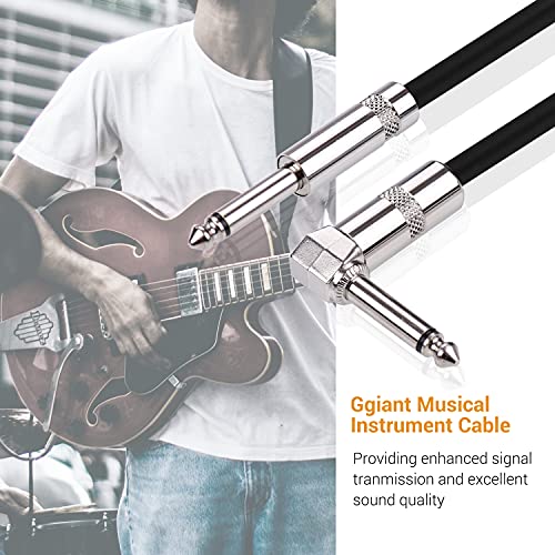 ASC-21 Cabo de instrumento musical Cabos de áudio de ângulo reto para ângulo reto Jaqueta de borrach