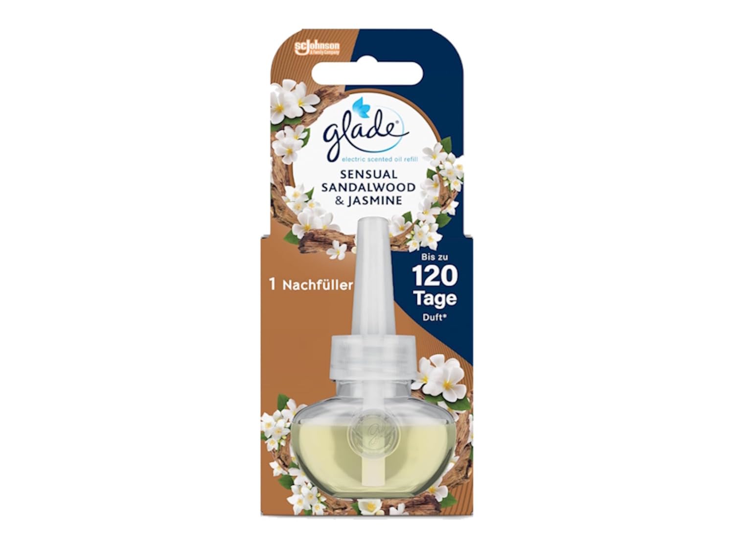 Glade Raumduft Set Sandalwood & Jasmine – Automatic Spray + 2 Nachfüller, Duftstecker Starter Set + 2x 20 ml Nachfüller, 2 Duftkerzen je 112 g & Duftstäbchen Diffuser
