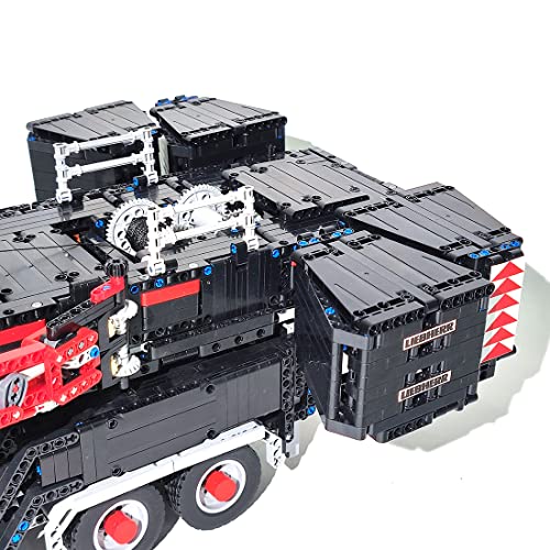 Yayun Technik Kran 8528St LTM11200 Fernbedienung Groß Kran Bausteine Modell 14 Motor Kran LKW Kompatibel mit Lego – Bild 3