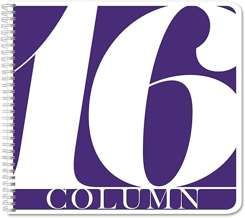 Vista 33 de BookFactory Libro de registro de 12 columnas/cuaderno de registro columnar (formato de libro columnar de 12 doce columnas) - 100 páginas, 8.5 x 11