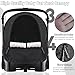 Waterproof Baby Car Seat Cover Compatible with Doona Car Seat and Stroller,Patented Windproof Car Seat Canopy for Boys & Girls, Keeps Babies Warm and Coz(Black)