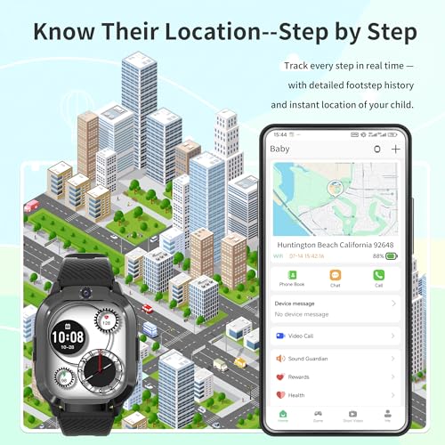 Kids Watch with GPS Tracker Black3