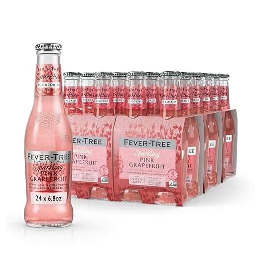 Fever-Tree Sparkling Grapefruit Glass Bottles, No Artificial Sweeteners Flavorings & Preservatives, 163.2 Fluid Ounce each (Pack of 24)