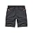 TBMPOY Men\'s Shorts 9 Hiking Running Shorts Zipper Pockets Athletic Outdoor Sports Gym Workout Short 4 Pockets Cool Grey 2XL