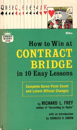 How to Win at CONTRACT BRIDGE in 10 Easy Lessons B0000CL6FE Book Cover