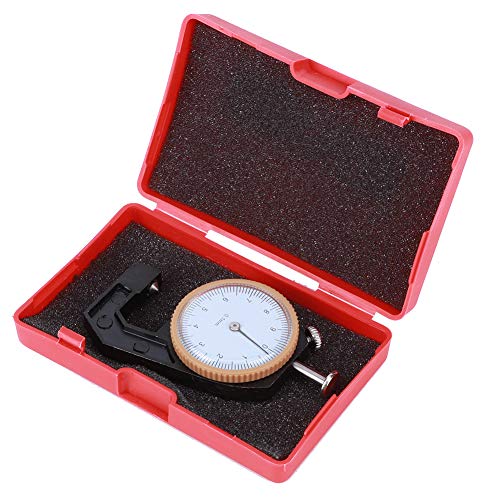 Calibrador de espesor portátil Pilipane, cabezas planas y cónicas, aleación de aluminio para joyería y cuero (negro) miniatura 2