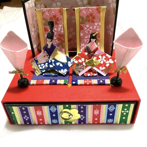 銀座あけぼの謹製 紙製ミニ雛人形のサムネイル