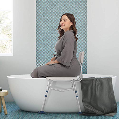 GreenChief Bariatric Tub Transfer Bench 400 Lb - Heavy Duty Bath & Shower Assist - Adjustable Handicap Shower Chair - Medical Bathroom Accessibility Aid for Elderly, Disabled, Seniors