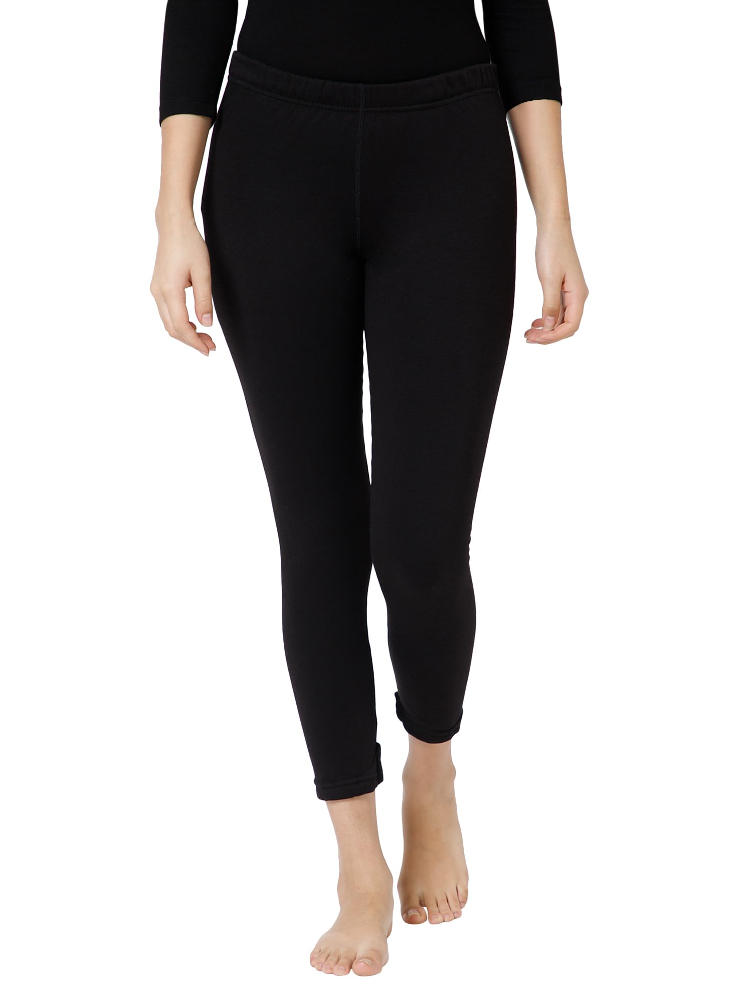 Heat Max Women's Fleece Skinny Fit Thermal Fleece Lower Solid Pack Of 1