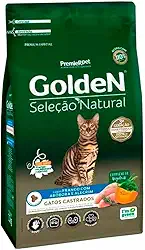 Ração Golden Para Gato Adulto Castrado Seleção Natural Abóbora 3kg