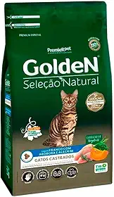 Ração Golden Para Gato Adulto Castrado Seleção Natural Abóbora 3kg