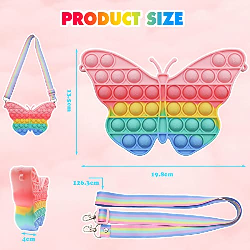 Yefun Pop Fidget Bag Borse a Tracolla, 2 in 1