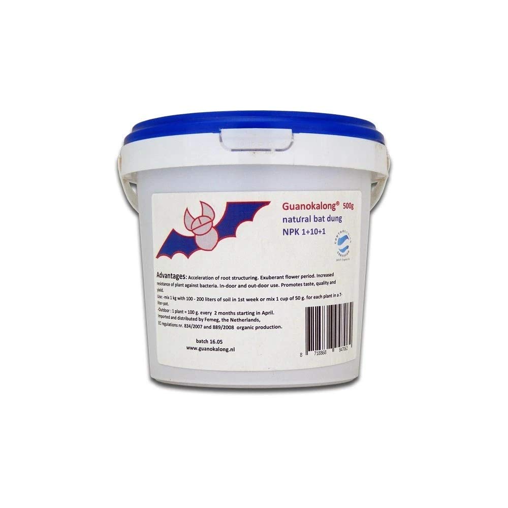 Guanokalong Guano de Chauve-Souris en Poudre 5 kg,