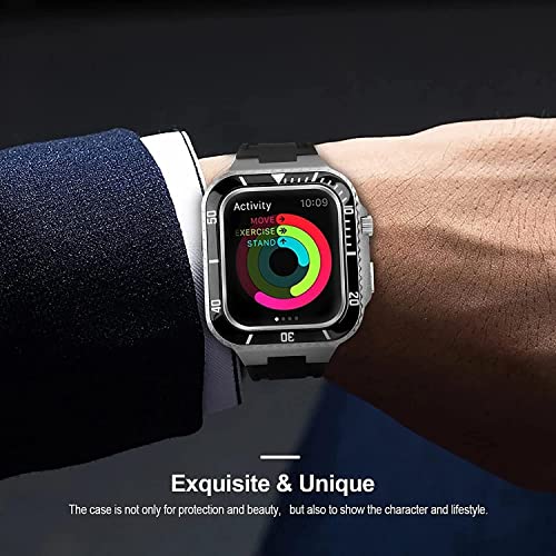 Kit Modification Luxe en Céramique et Acier pour Apple Watch 45mm - 2