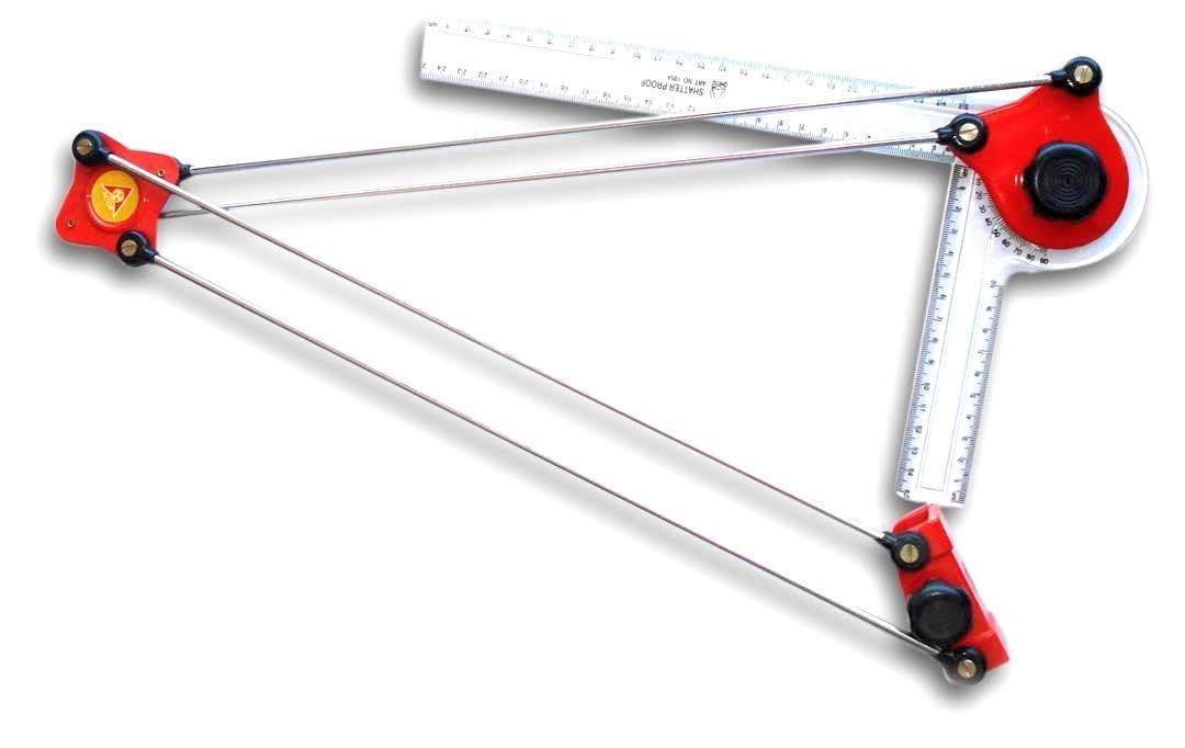 SIMRAH Engineering Instruments Mini Drafter for Engineers with Blue Cover