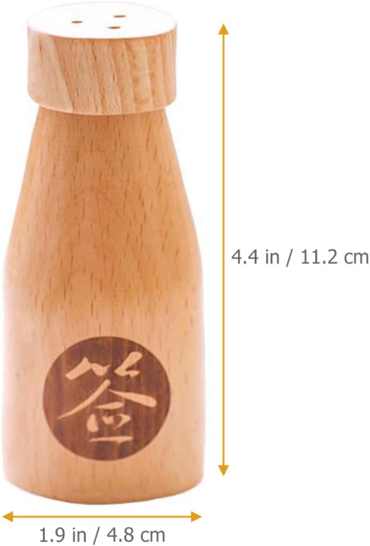 Wooden Toothpick Holder Box Beech Wood Toothpick Jar Portable for Home Kitchen Dining Table Storage