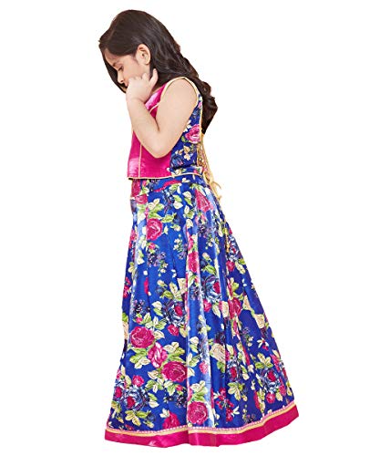 Image of TINY TOON Light Green Color Lehenga, Choli and Dupatta Set For Girl