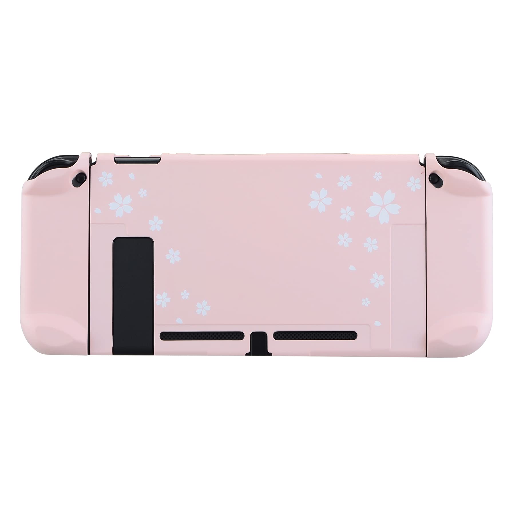 eXtremeRate Custodia compatibile con Nintendo Switch Joy Con console, custodia protettiva accessori separabile per Nintendo Switch (petali di ciliegio)