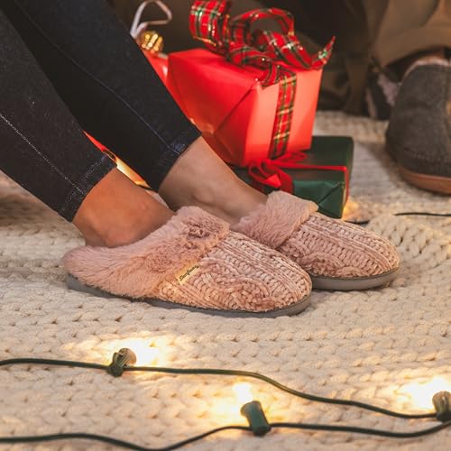 Dearfoams Women's Fuzzy Memory Foam Claire Clogs2