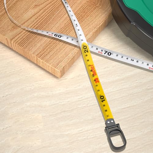 Cinta Métrica de Fibra Impermeable Doble Escala ABS 20-50m miniatura 3
