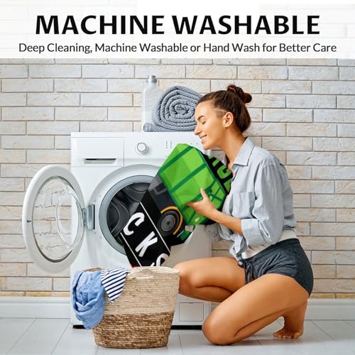 Mercuryelf Garbage Truck Blanket Gift - 40x50 Inches Funny Throw Blankets for Boys - Black Soft, Fuzzy & Warm Throws for Travel, Office