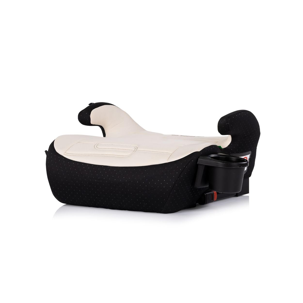 Chipolino Podwyższenie fotelika dziecięcego Go Boost i-Size Isofix (125-150 cm) uchwyt na napoje czarny beżowy