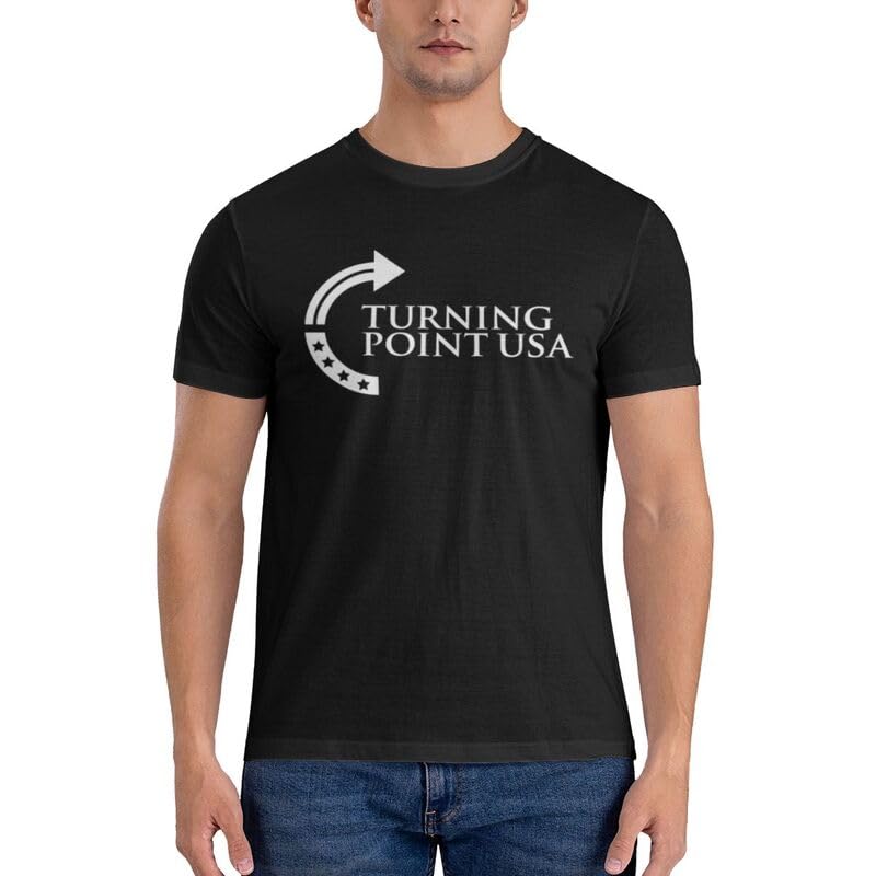 Turning Point USA Crew Neck Short Sleeve T-Shirt for Men Cotton T-Shirts2