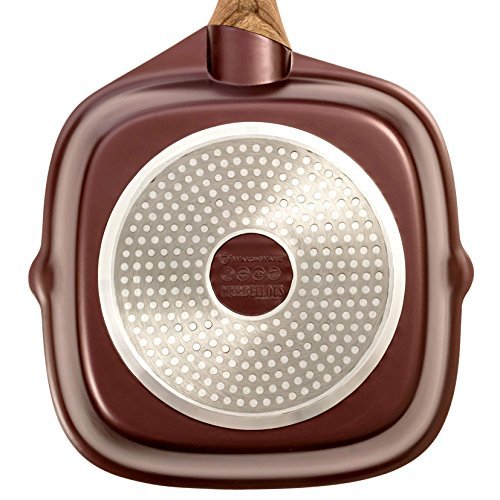 Waxonware 11 Inch Non Stick Deep Square Grill Pan Griddle