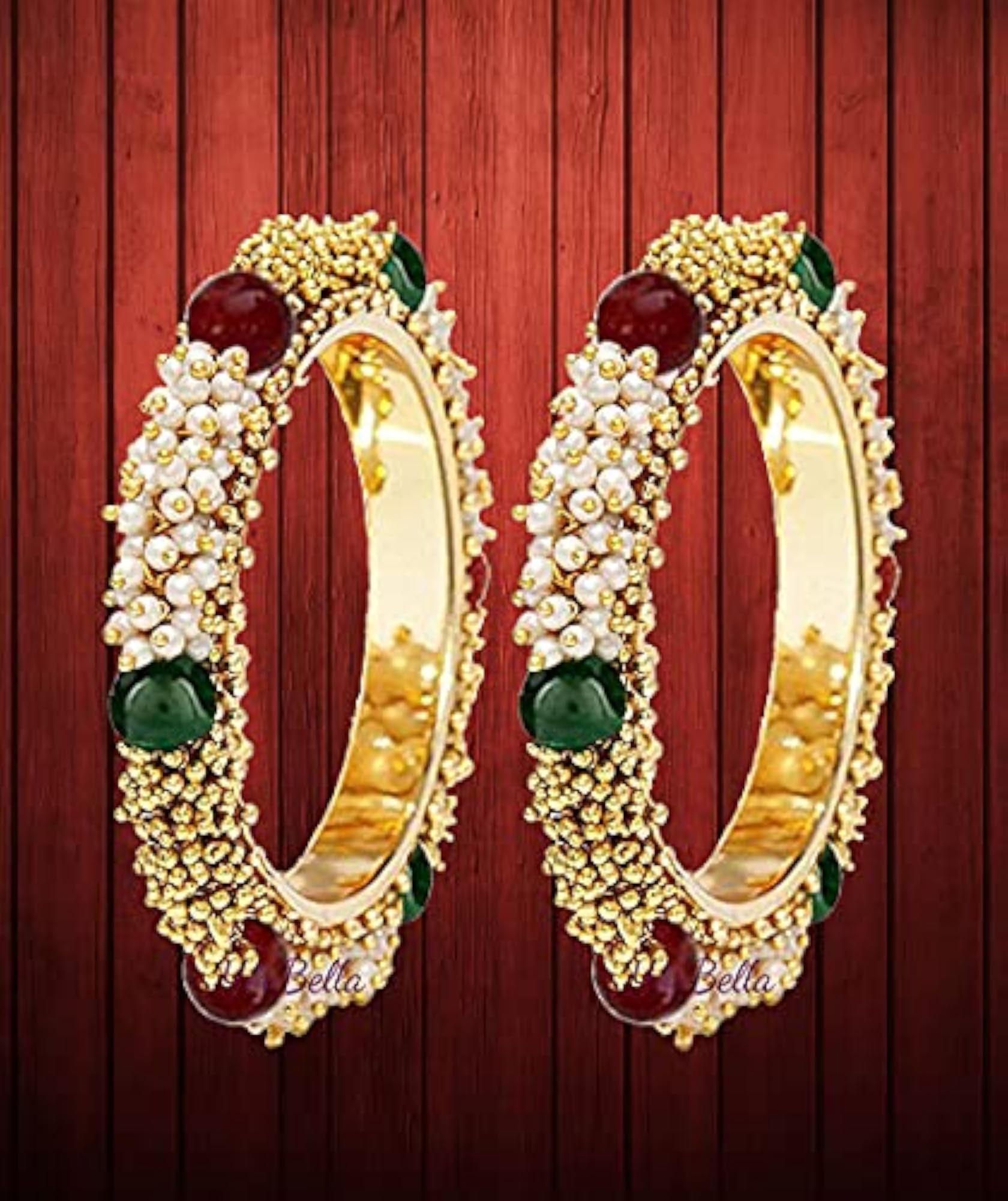 Gold Plated Bangles for Women 2.4 Size