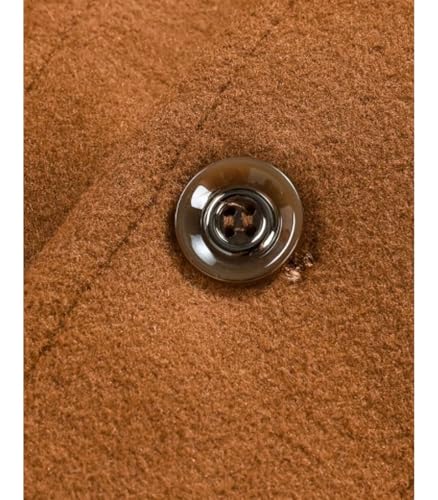 Image of INVACHI Men's Wool Blend Coat Single Breasted Trench Coat Thermal Business Winter Coat with Removeable Collar