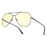 GUNNAR - Premium Gaming and Computer Glasses - Blocks 65% Blue Light - Maverick, Gunmetal, Amber Tint