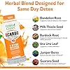 Herbal Clean Qcarbo16 Same-Day Detox Cleanse Drink (16 fl oz) - Orange Flavor Full Body Cleanse* Detox Drink for Moderate Toxin Level*, Vitamin B2 and Vitamin B12 for Men & Women