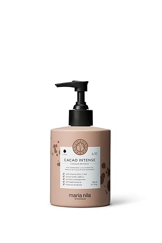 Maria Nila Color Refresh Cacao Intense, 10.1 fl oz  10.1fl oz, bomba de color marrón, pigmentos semipermanentes, 100% vegano y libre de sulfatos ni