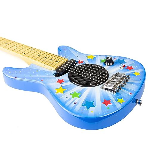 Music Alley SuperKit guitare électrique pour enfants de taille 1/4 avec ampli intégré, sac, sangle et leçons - Les Beatles, Paul McCartney, John Lennon, RIngo Starr, George Harrison Music Alley SuperKit guitare électrique pour enfants de taille 1/4 avec ampli intégré, sac, sangle et leçons – Image 5