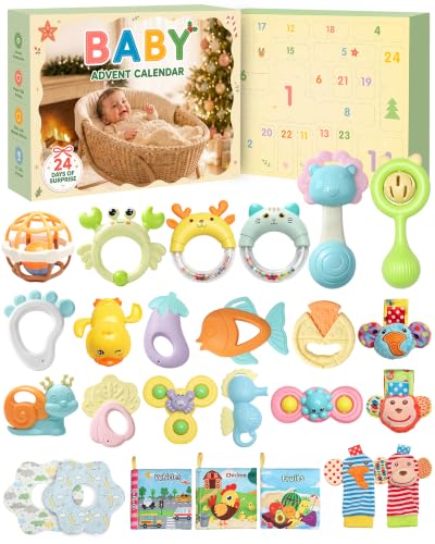 Baby Advent Calendar 2026, 24 Infant Sensory Toys Gift for Ages 3+ Months