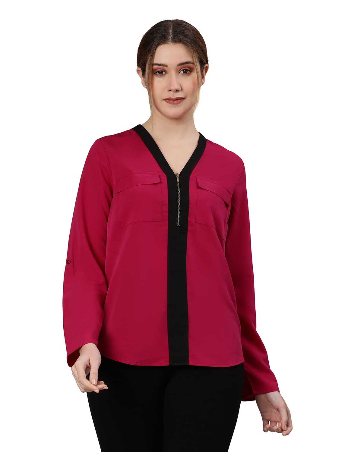 Women's Solid Regular Fit Top-image-7