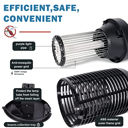 Hodiax Hang N Zap! Electric Bug Zapper 9W Powerful Insect Killer For Moth, Wasp, Fly, Mosquito Zapper Insect Catcher For Bedroom, Kitchen, Office, Backyard #TOP2