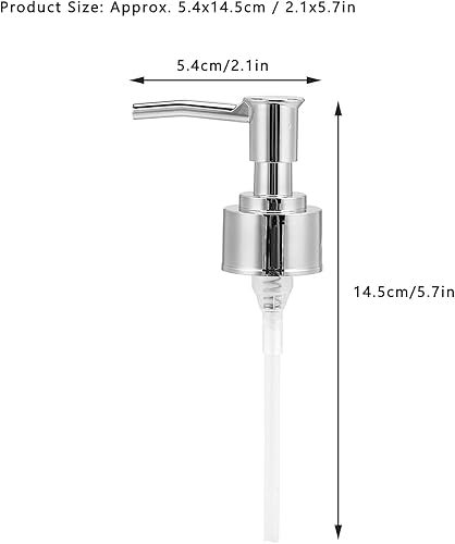 Miniatura 3 de Keenso Dispensador de jabón dorado para encimera, 3 unidades, a prueba de óxido, reemplazo, BPA