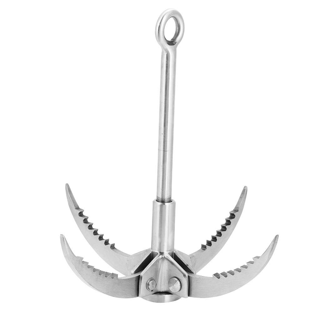 Edelstahl Kletterhaken mit Klappklauen ¨C Robuster Grappling Hook Karabiner f¨¹r Klettern, Abenteuer, Rettungseins?TZE und Outdoor Aktivit?Ten