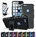 iPhone 6S Plus Case / iPhone 6 Plus Case, CINEYO(TM) heavy Duty Rugged Dual Layer Case with kickstand (Apple iPhone 6S Plus Case / iPhone 6 Plus - 5.5" case Black)(Black)