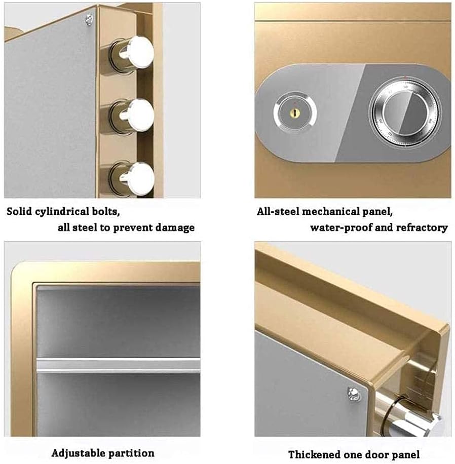 Fire Water Deposit Box for Small Safe Cabinet Safes Mechanical Lock Safe/38Cm