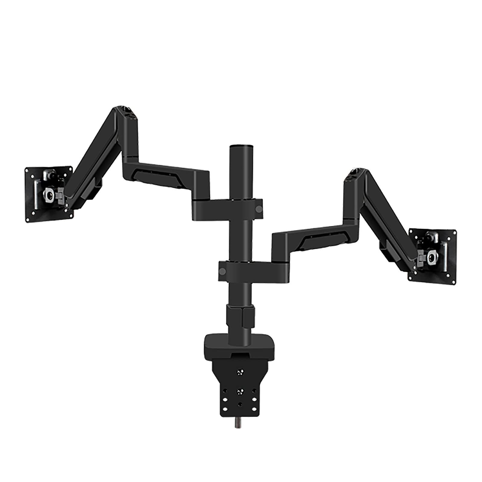 asdchZen Dual Monitor Stand Mount,Ergonomic Gas Spring Articulating Arm,Monitor Arm Fits 14-32Inch Led Computer Screen,With Clamp/Perforated Mounting Base