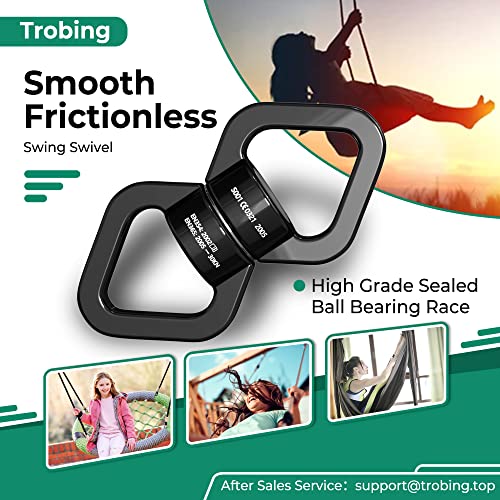 Trobing Swing Swivel, 30Kn Rotational Safety Device, 360° Rotator With Hanging Accessory For Aerial Yoga, Hanging Hammock, Web Tree Swing, Swing Spinner And Rock Climbing, Indoor And Outdoor #TOP1