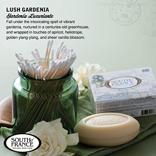 Lush Gardenia Clean Bar Soap By South Of France Clean Body Care | Triple-Milled French Soap With Organic Shea Butter + Essential Oils | Vegan, Non-Gmo Body Soap | 6 Oz Bar – 4 Pack #TOP5