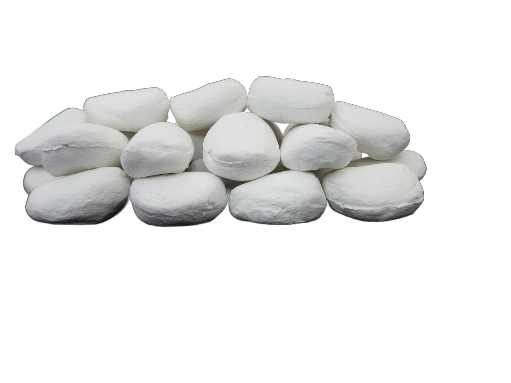 Coals 4 You - 20 Guijarros de Cerámica Blancos para Chimeneas de Bio-etanol y Gas