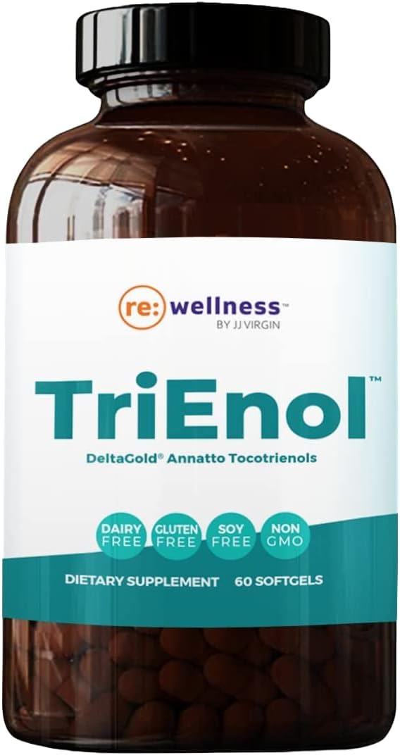 Reignite Wellness by JJ Virgin TriEnol Vitamin E Complex - Annatto Tocotrienols for Healthy Aging, Liver & Bone Support (60 Softgels)